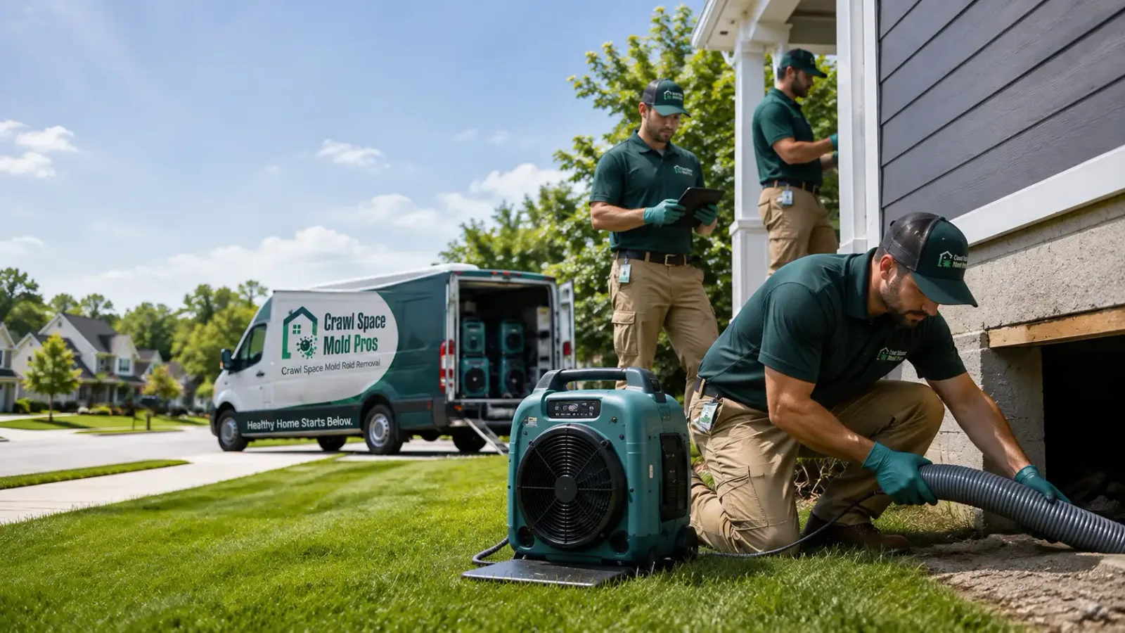 Crawl Space Mold Removal in Foxboro, WI
